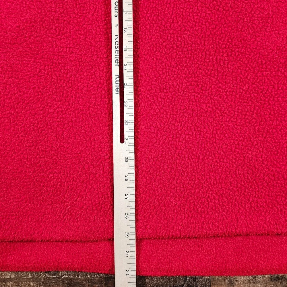 Vintage Ralph Lauren Polo Sport Sweater Mens Large Red Fleece 1/4 Zip 90s